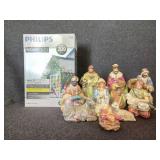 Icicle Light Multi Colored, Iridescent Nativity
