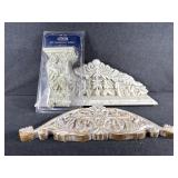 White Ornate Overdoor Wall Decor (2)