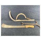 Hay Hook, Hand Sickle, Machete