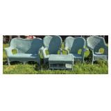 Green Wicker Patio Set