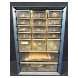 Metal Hardware Cabinet Organizer 17 Drawers
