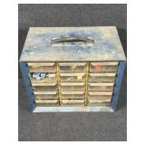 Metal Cabinet Organizer 15 Drawers With Contents