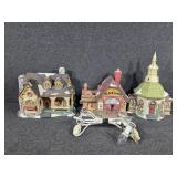 Santa's Workbench Ceramic Houses (3)