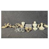 Angel Figurines(4), Trinket Boxes(3), Birds(4),
