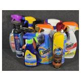 Spray Cleaning Supplies and Wood Oils