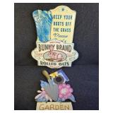 Metal Signs(2), Wooden Sign