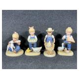 Denim Days Porcelain Figurines (4)