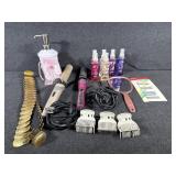 Curling Irons, Soap Dispenser, Gold Tone Belt