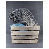 Wood Crate, Wine Lace Curtains, Fencing,Bottle