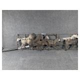 Metal Horse Wall Hanging Sculpture