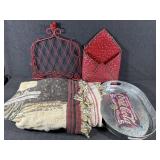 Coca-Cola Tapestry Blanket, Tin, Metal Book Holder