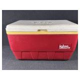 Igloo 48 Cooler Red Body W/White Lid