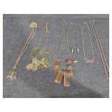 Gold Toned Necklaces(6)