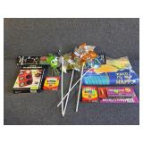 Glow Sticks, Chalk, Garden Flag, Pin Wheels, More