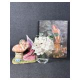 Resin Fairy Figurine Statue, Lighted Midsummer Eve