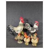 Large Detailed Farmhouse Rooster and Hen