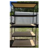 Metal Shelf with Particle Board Shelves