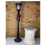Black Light Post and 1ft White Pillar