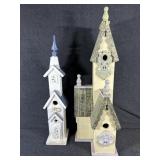 Wooden Birdhouse Designed to look like A Chapel