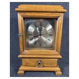 Wood Mantel Clock Battery Operated Quartz Movement