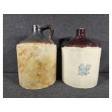 Vintage Western Stoneware Shoulder Jug, Two-Tone