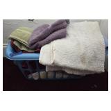 Laundry Basket with Assorted Towels