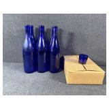 Cobalt Blue Glass Bottle