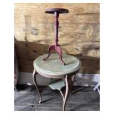 Round Table and Plant Stand