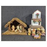 Nativity Set, Cardboard Bakery Box