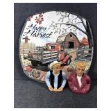 James Dean Salt & Pepper, Happy Harvest Deco Plate