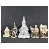 Musical Pink & White Chapel, Blue Sky Tealight
