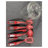 Kitchen Aid Silicone Cooking Utensils (6) Clear