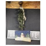 Painted Snow Shovel, Metal Beach Life Sign