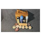 Shoe Shine Stand, Shoe Polishes, Brush
