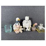 Cherub on a Bench, Ceramic Lamb & Duck,Mirrors