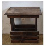 Wooden Magazine Rack with Top
