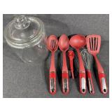 Kitchen Aid Silicone Cooking Utensils (6) Clear