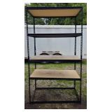 Metal Shelf ONLY w/ Particle Board Shelves