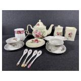Formalities Tea Pot, Saucer Plate, Tea Light