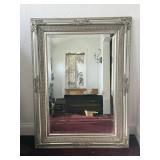 Platinum Victorian Style Framed Mirror