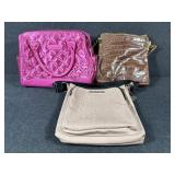 Steve Madden Pink Purse,Brown Purse, Lunch Bag