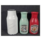 Pioneer Woman Milk Jars, Farm Fresh Milk Jar