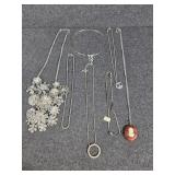 Silver Tone Womens Necklaces