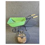 Wooden Pulley, Decrative Wheel Barrow