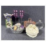 IrisTealight Candle Wax Warmer,Purple Candleholder