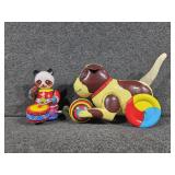 Blic Tin 'Push and Go' Mechanical Dog Toy,
