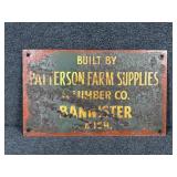 Bannister, Mich- Patterson Farm Supplies Metal Sig