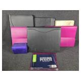Plastic Organizers (4) Folders (6) Index Cards