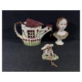 Ceramic Teapot Candle Holder, Welcome Ceramic