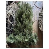 Incomplete Pre-Lit Christmas Tree and Stand